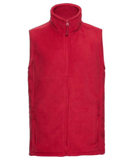 Outdoor Fleece Vest - Classic Red