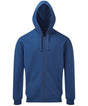 Men's coastal vintage wash loop back zip through hoodie