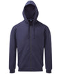 Men's coastal vintage wash loop back zip through hoodie