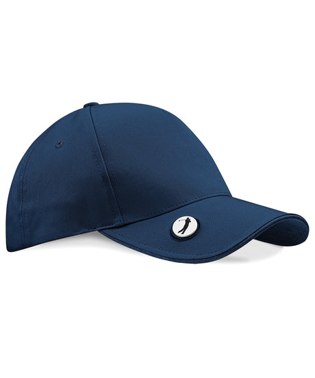 Pro-style ball marker golf cap