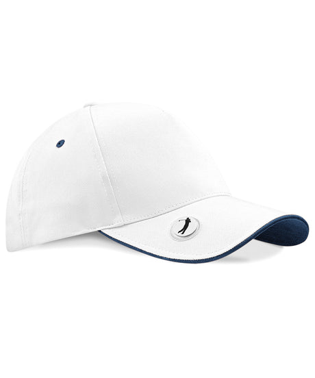 Pro-style ball marker golf cap