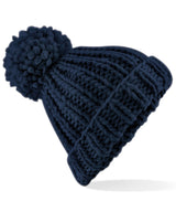 Cozy Oversized Knit Beanie - French Navy