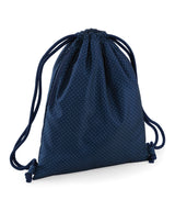 Drawstring Gym Bag - Navy Polka Dot