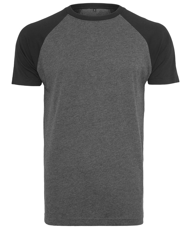 Classic Raglan Tee  - Charcoal/Black