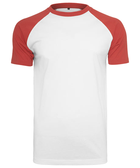 Classic Raglan Tee  - White/Red