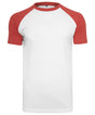 Classic Raglan Tee  - White/Red