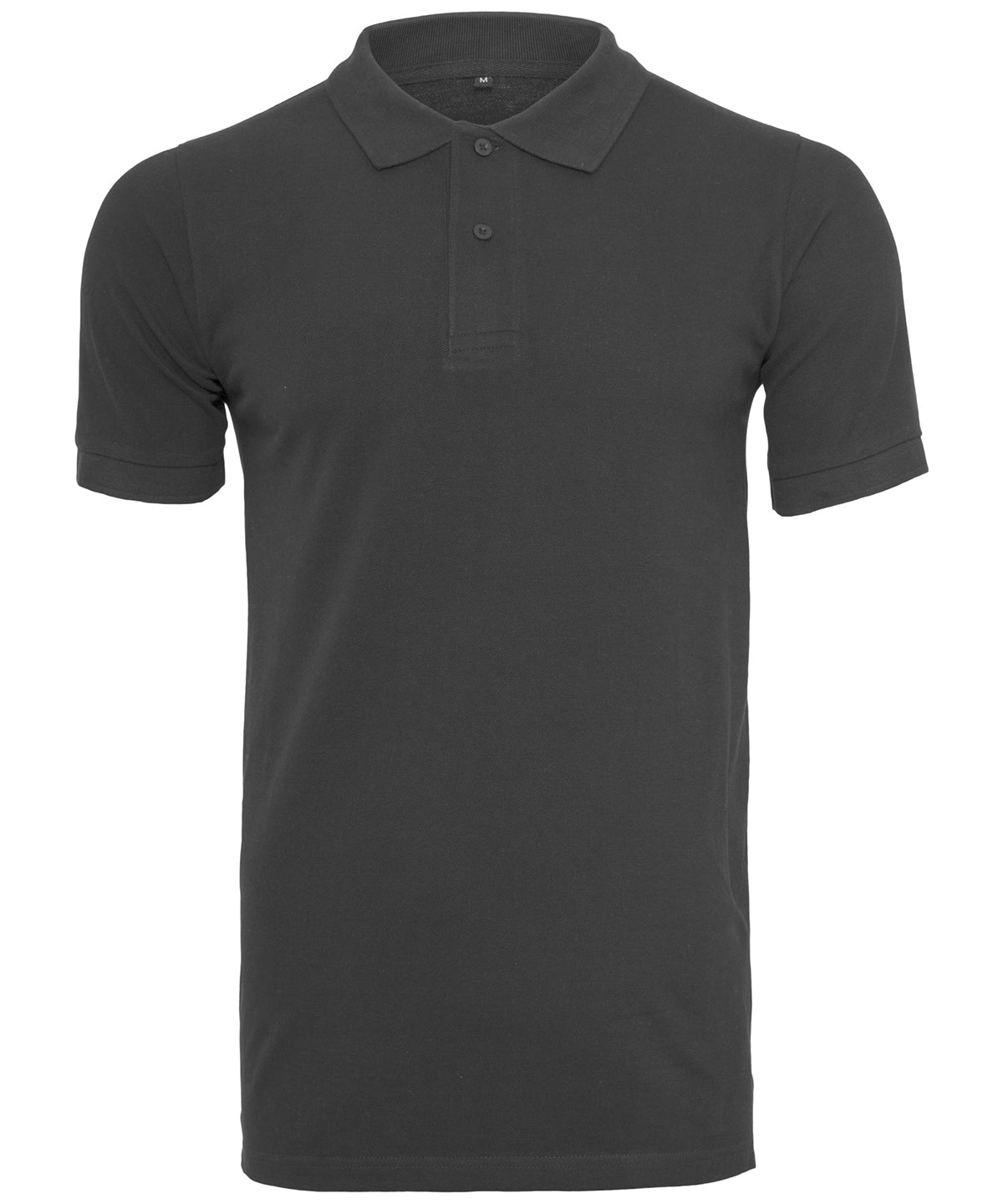 Long Cut Polo Shirt  - Black