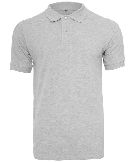 Long Cut Polo Shirt  - Heather Grey