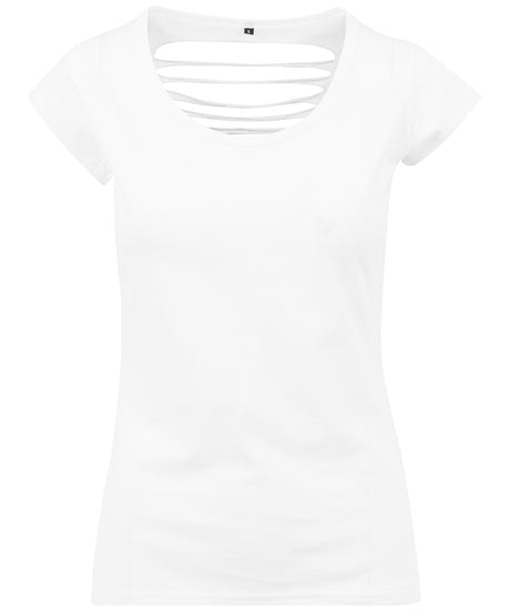 Womens Lightweight Back cut Tee - White