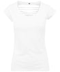 Womens Lightweight Back cut Tee - White