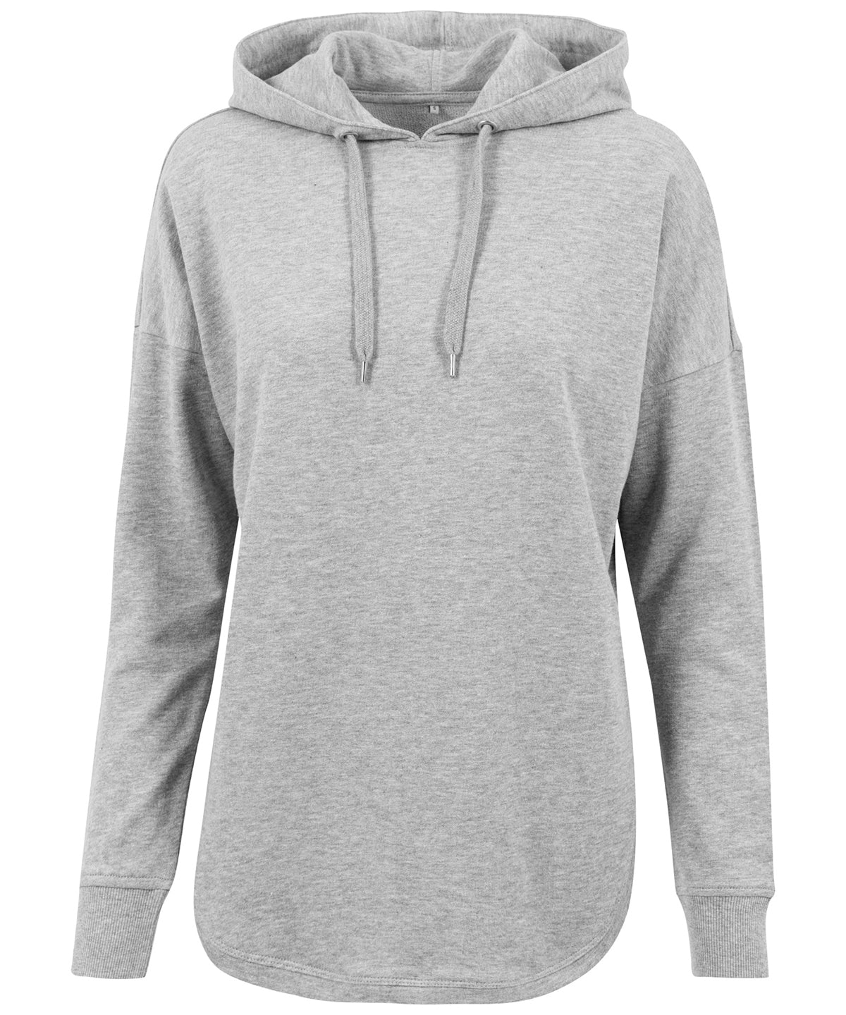 Womens Oversized Rounded Hoodie - Grey