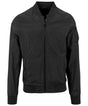 Fashionable Bomber Jacket  - Black