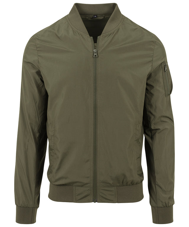 Fashionable Bomber Jacket  - Dark Olive