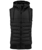 Casual Lightweight Padded Gilet  - Black/Black