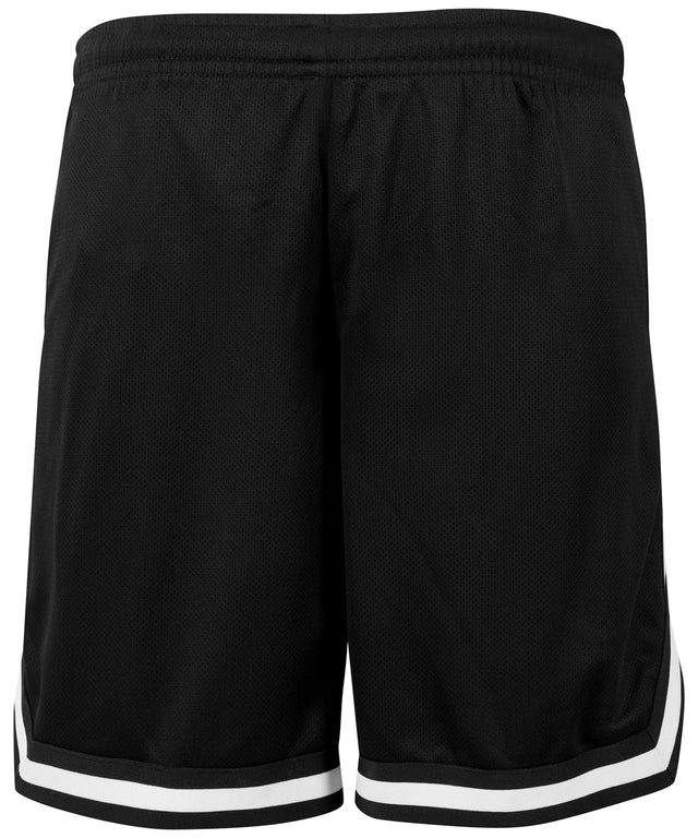 Stylish Two-Tone Shorts - Black/Black/White