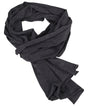 Lightweight Cotton Scarf  - Charcoal