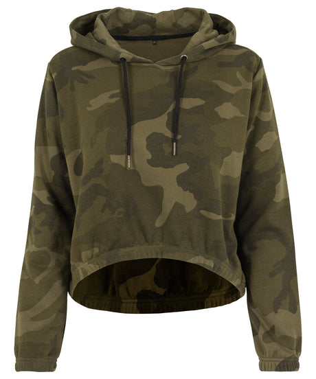 Women's camo cropped hoodie