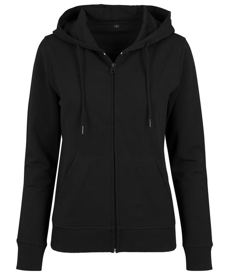 Womens Long Zip Hoodie - Black