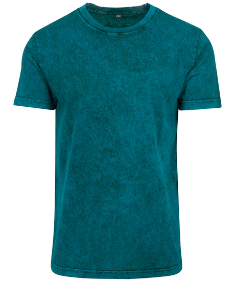 Comfort Acid Wash Tee - Teal/Black