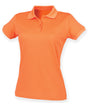 Womens Performance Polo Shirt - Bright Orange