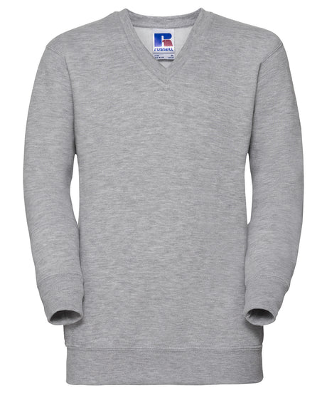 Kids V-Neck Sweatshirt - Light Oxford