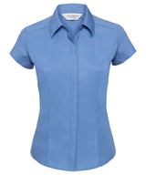 Women's Easy Care Fitted Blouse - Corporate Blue