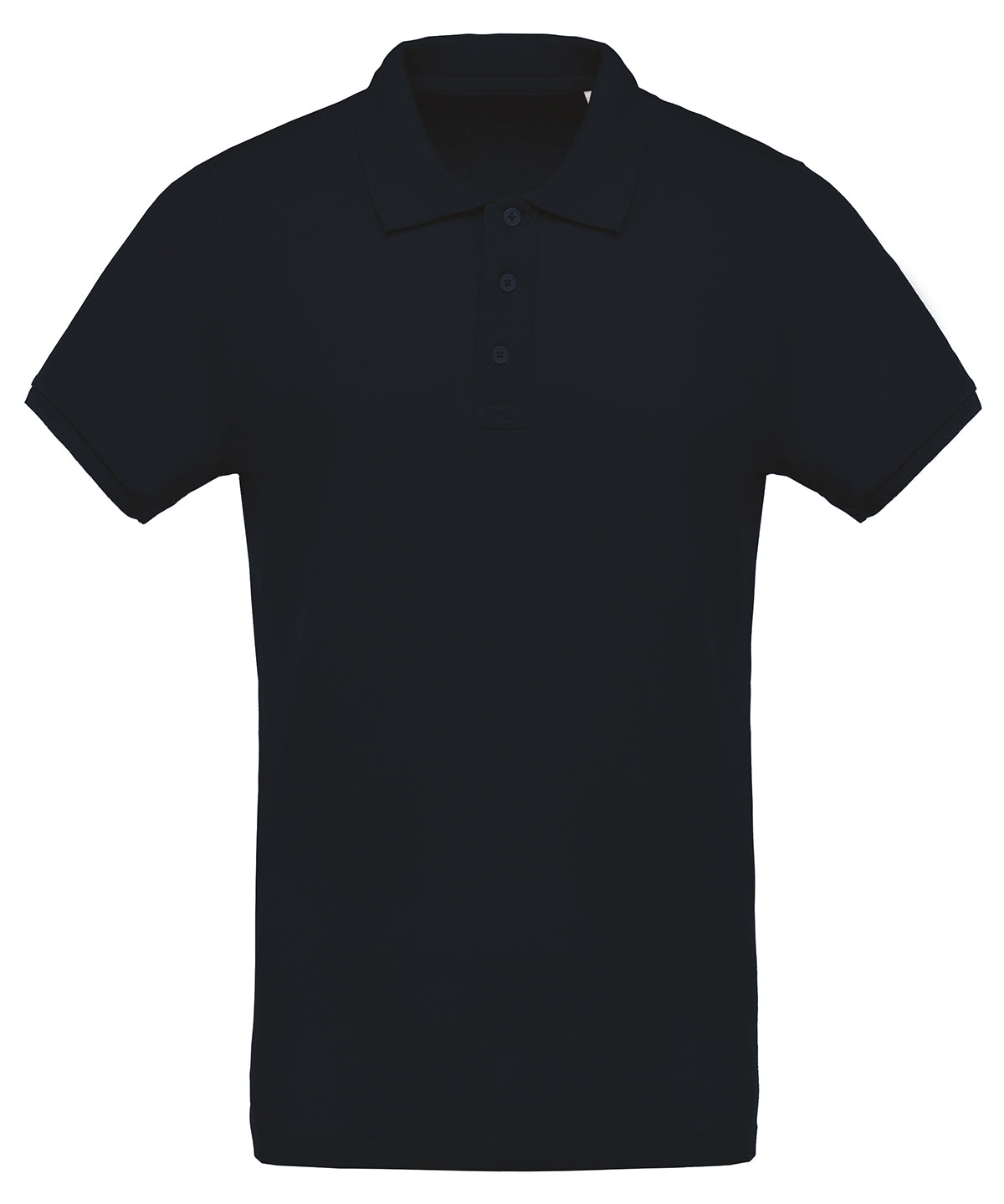 Men's organic piqué short-sleeved polo shirt