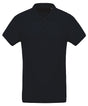 Men's organic piqué short-sleeved polo shirt