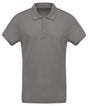 Men's organic piqué short-sleeved polo shirt