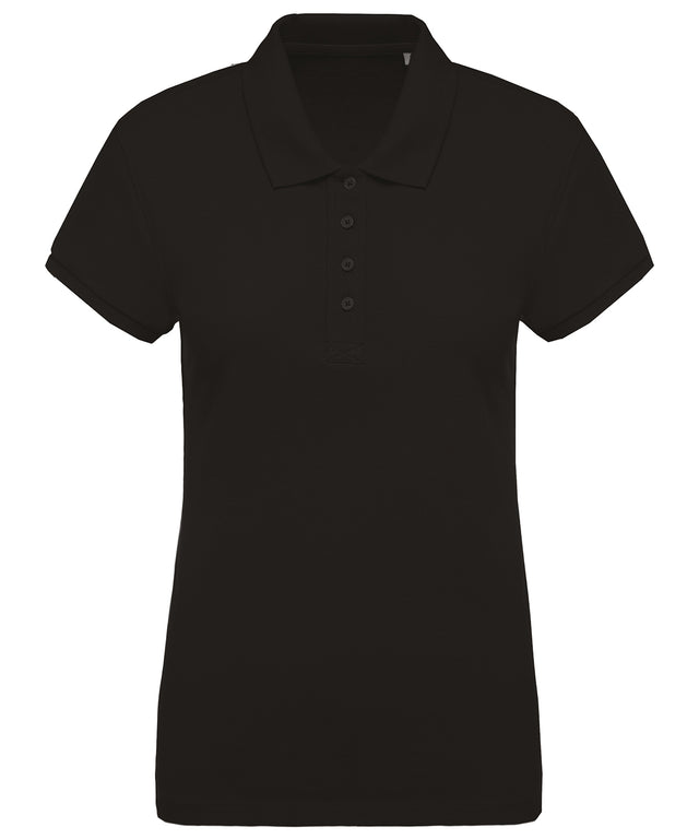 Ladies’ organic piqué short-sleeved polo shirt