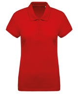 Ladies’ organic piqué short-sleeved polo shirt