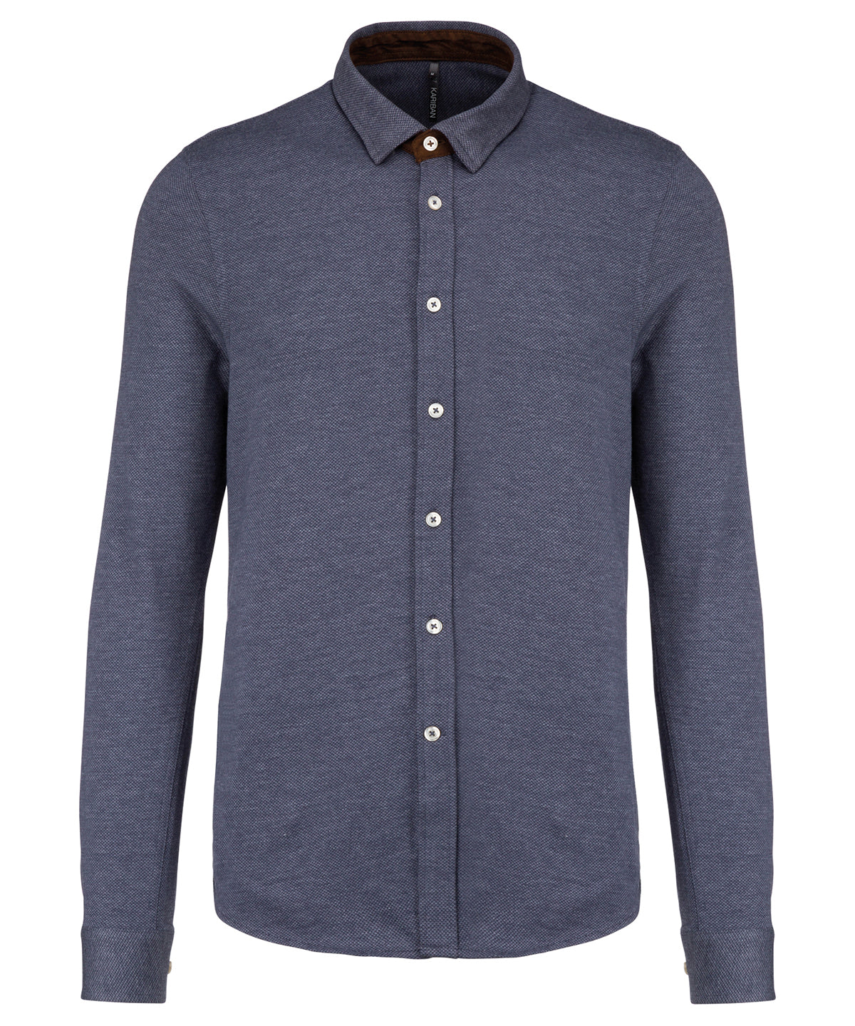 Knit Long Sleeve Shirt - Blue