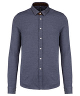 Knit Long Sleeve Shirt - Blue