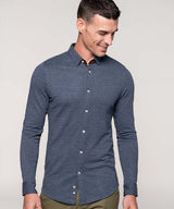 Knit Long Sleeve Shirt - Blue