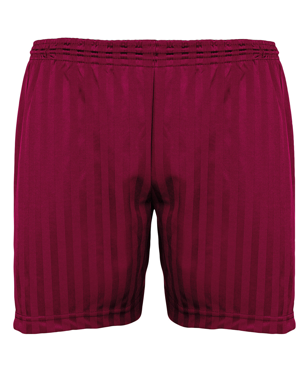 Comfortable Shadow Stripe Shorts - Maroon