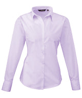 Classic Long Sleeve Blouse for Women - Lilac