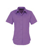 Classic Women's Short Sleeve Blouse - Rich Violet