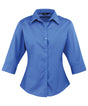 Women's ¾ sleeve poplin blouse