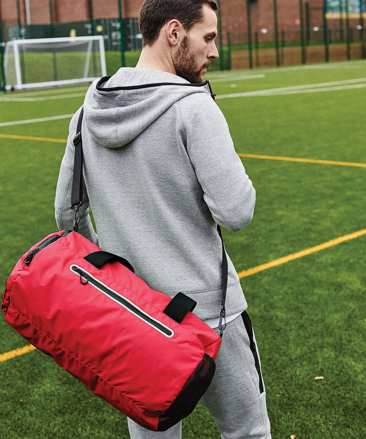 Sporty Duffle Bag - Flame Red