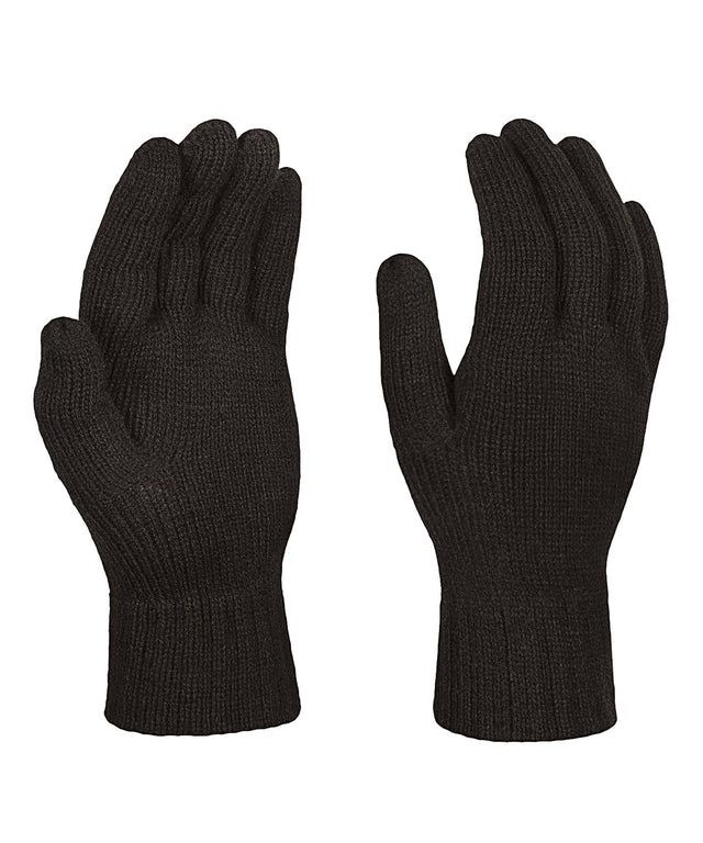 Knitted gloves - Black