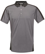 Contrast wicking polo - Seal/Black