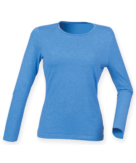 Long Sleeve Tee for Women - Heather Blue