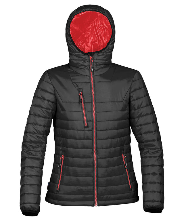 Women's gravity thermal shell - Black/True Red