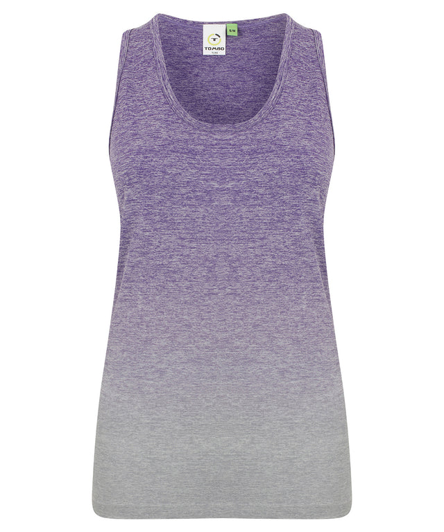 Women's seamless fade out vest