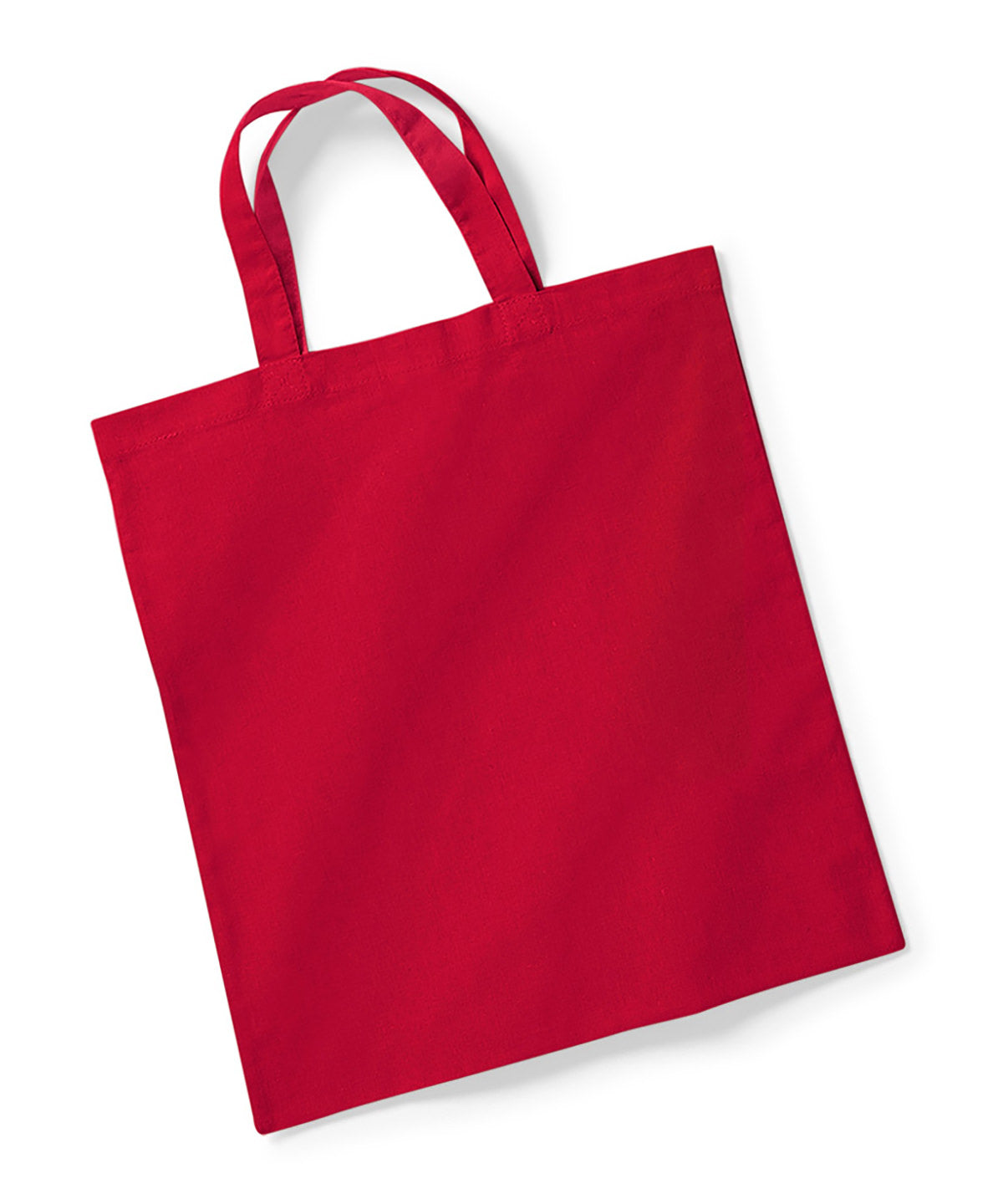 Reusable Tote Bag with Short Handles - Classic Red