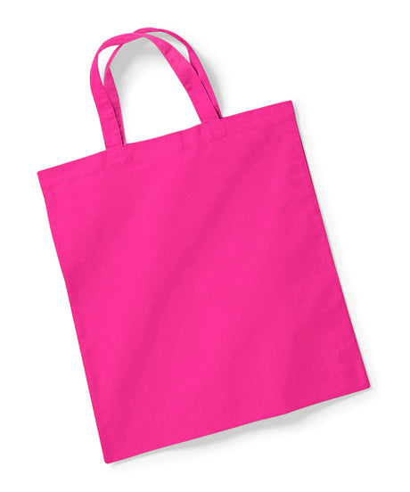 Reusable Tote Bag with Short Handles - Fuchsia