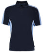 Active Comfort Polo Shirt - Navy/Light Blue