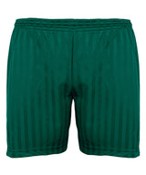 Comfortable Shadow Stripe Shorts - Bottle Green