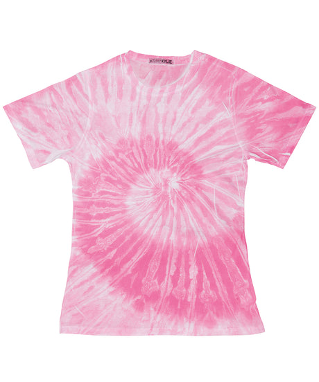 Tie-Dye T-Shirt for Women - Spider Pink