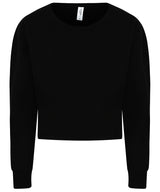 Women's Crop Sweatshirt - Deep Black